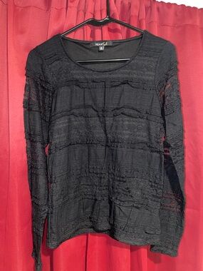 HeartSoul Unique Lace Longsleeve Top Size O/S S/M